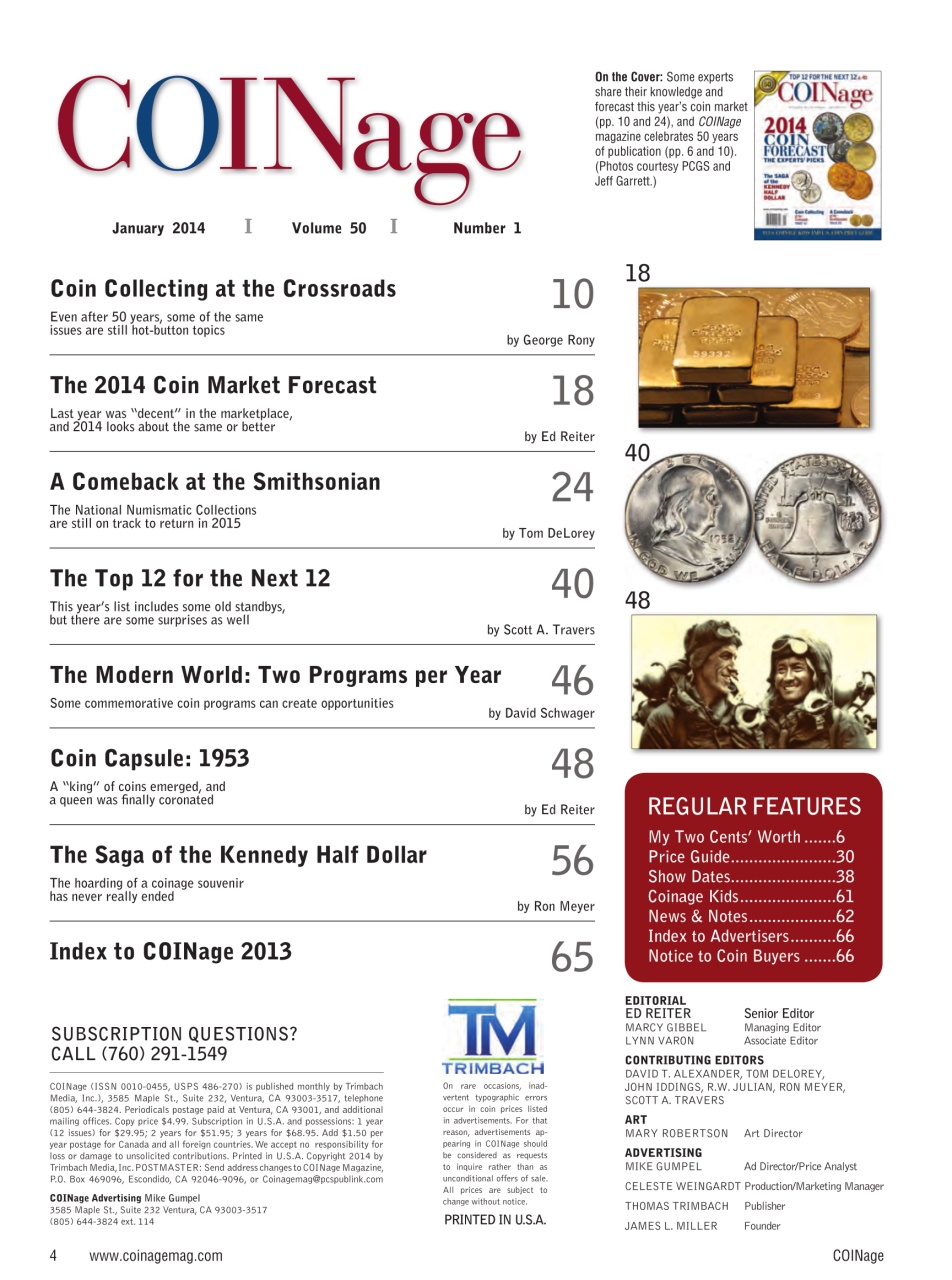 COINage Magazine Preview Pages