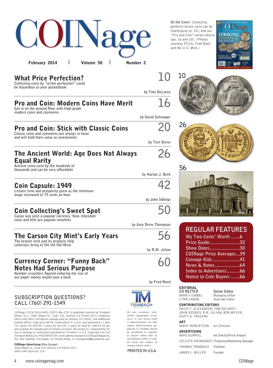 COINage Magazine Preview Pages