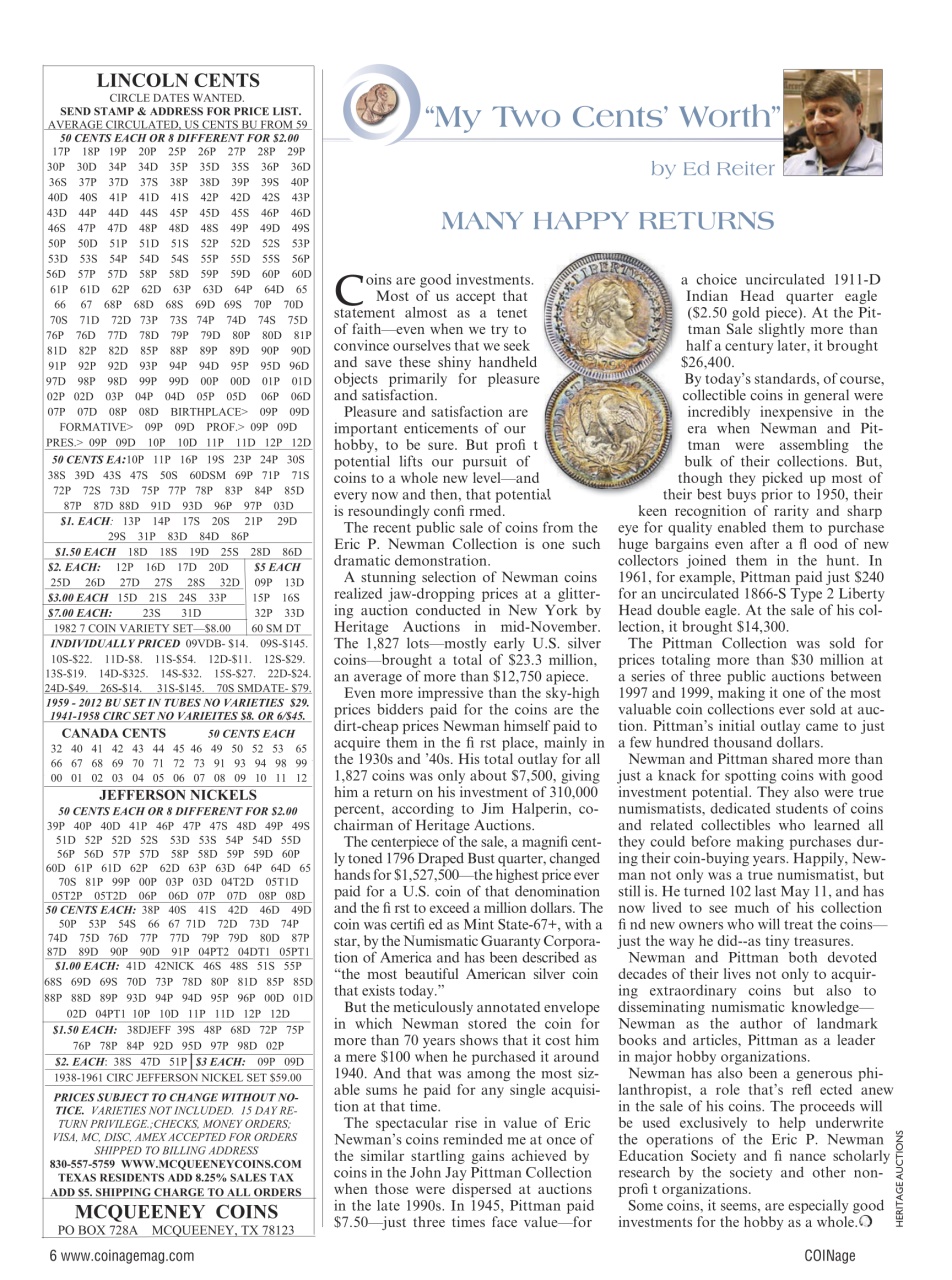 COINage Magazine Preview Pages