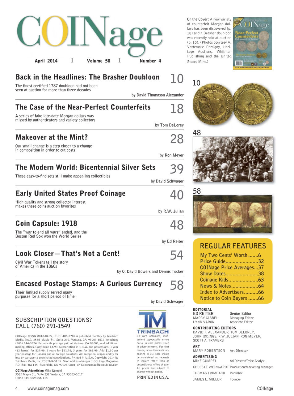 COINage Magazine Preview Pages
