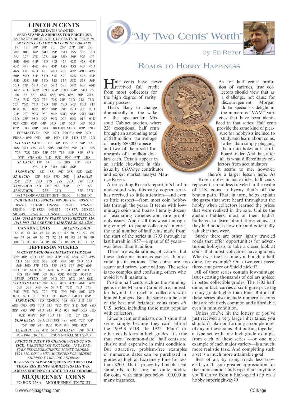 COINage Magazine Preview Pages