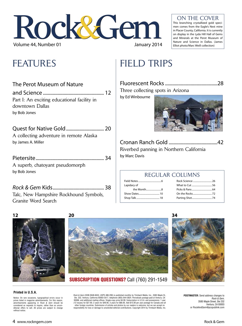 Rock&Gem Magazine Preview Pages