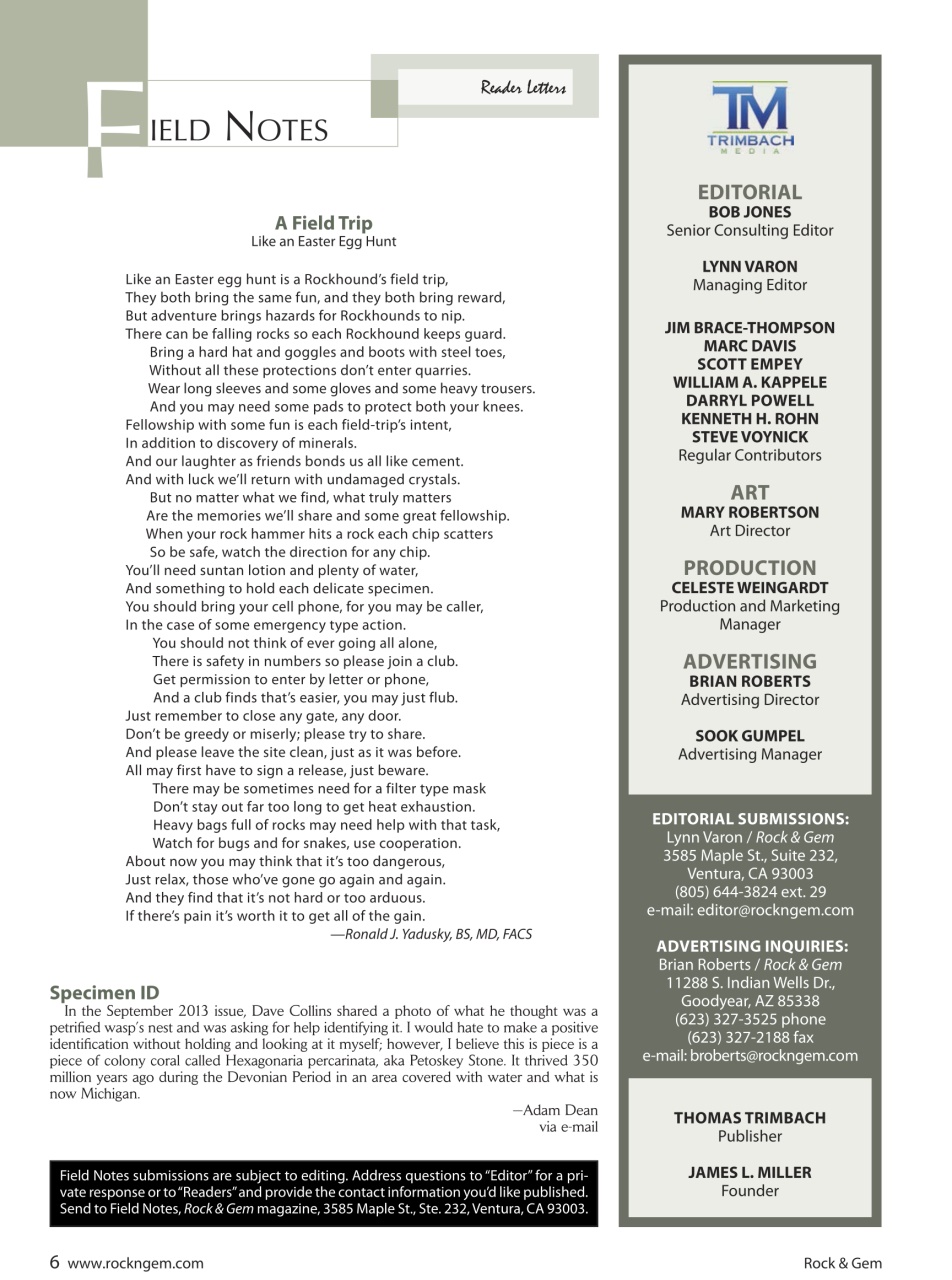 Rock&Gem Magazine Preview Pages