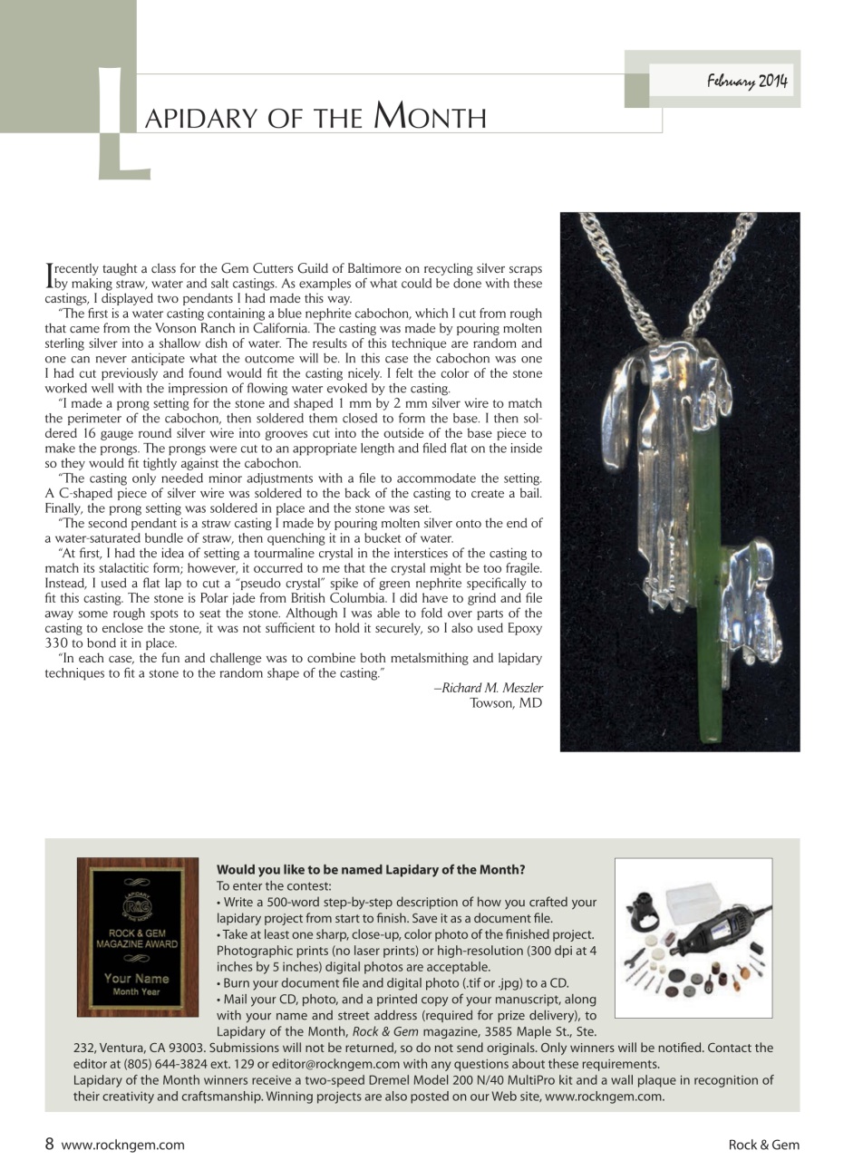 Rock&Gem Magazine Preview Pages