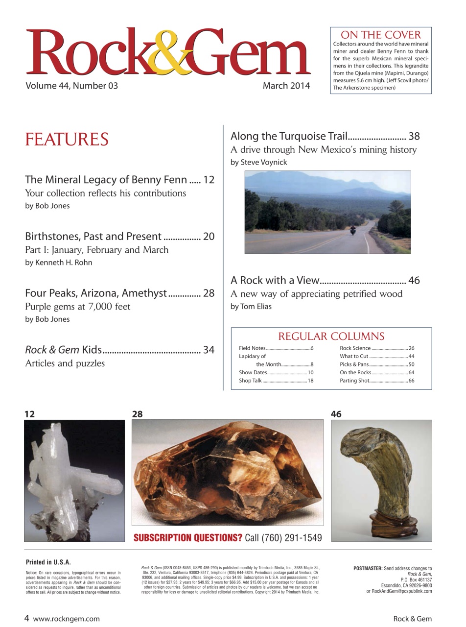 Rock&Gem Magazine Preview Pages