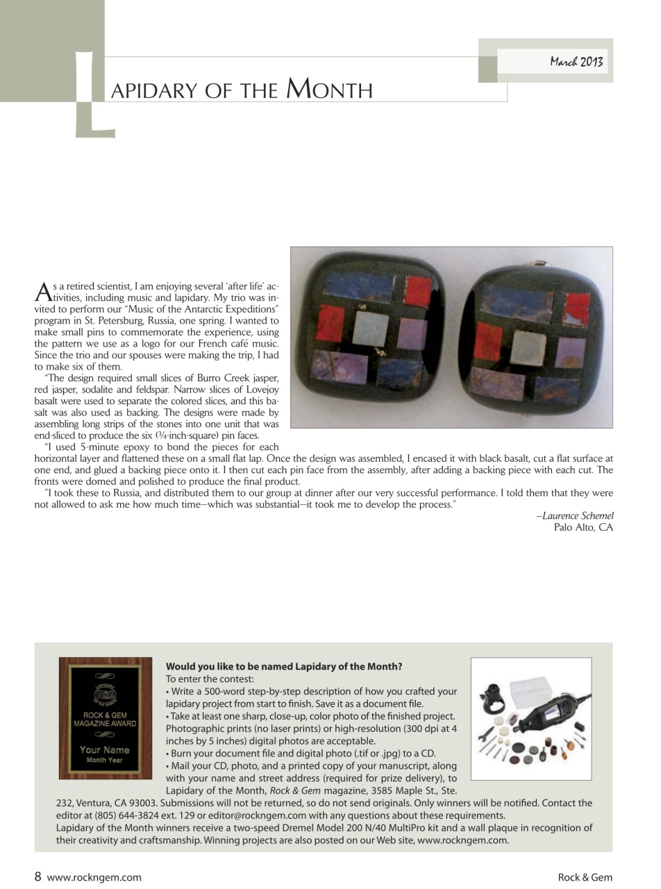 Rock&Gem Magazine Preview Pages