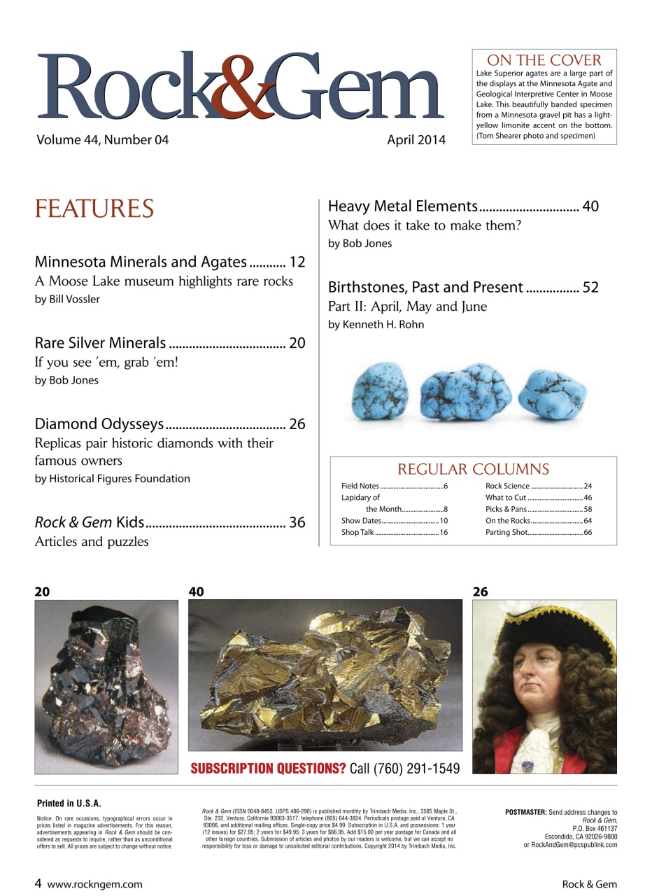 Rock&Gem Magazine Preview Pages