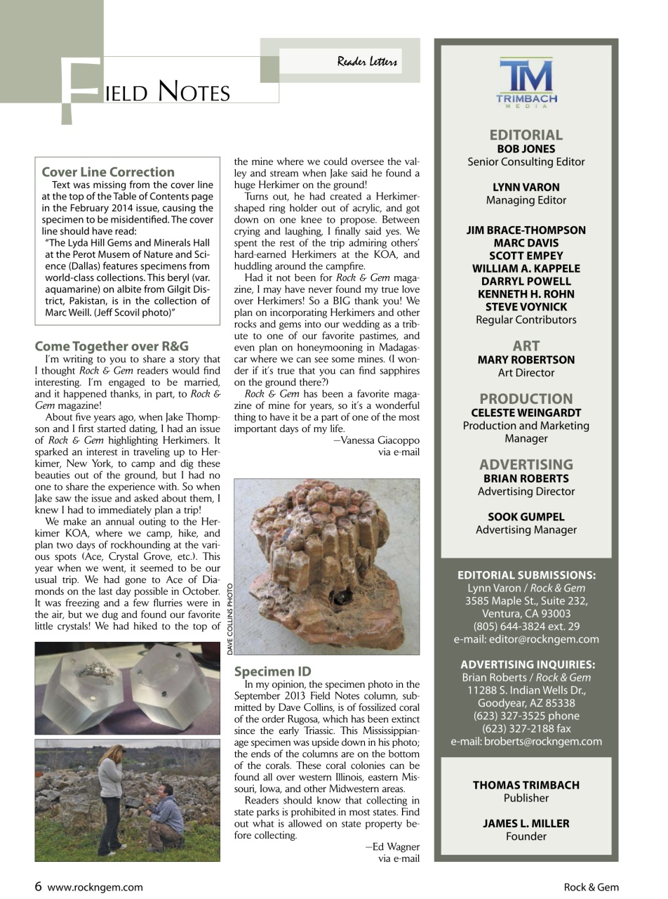 Rock&Gem Magazine Preview Pages