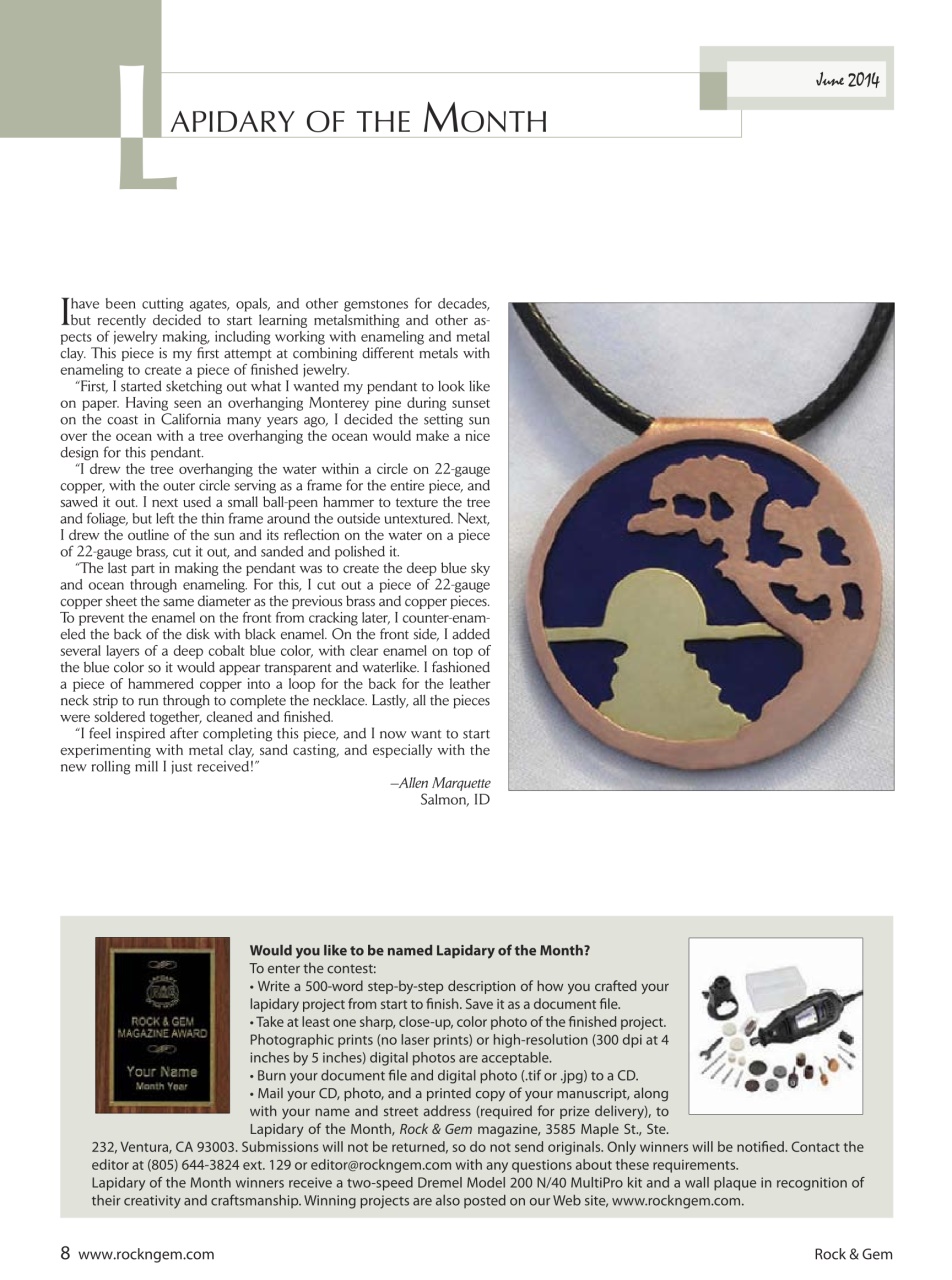 Rock&Gem Magazine Preview Pages