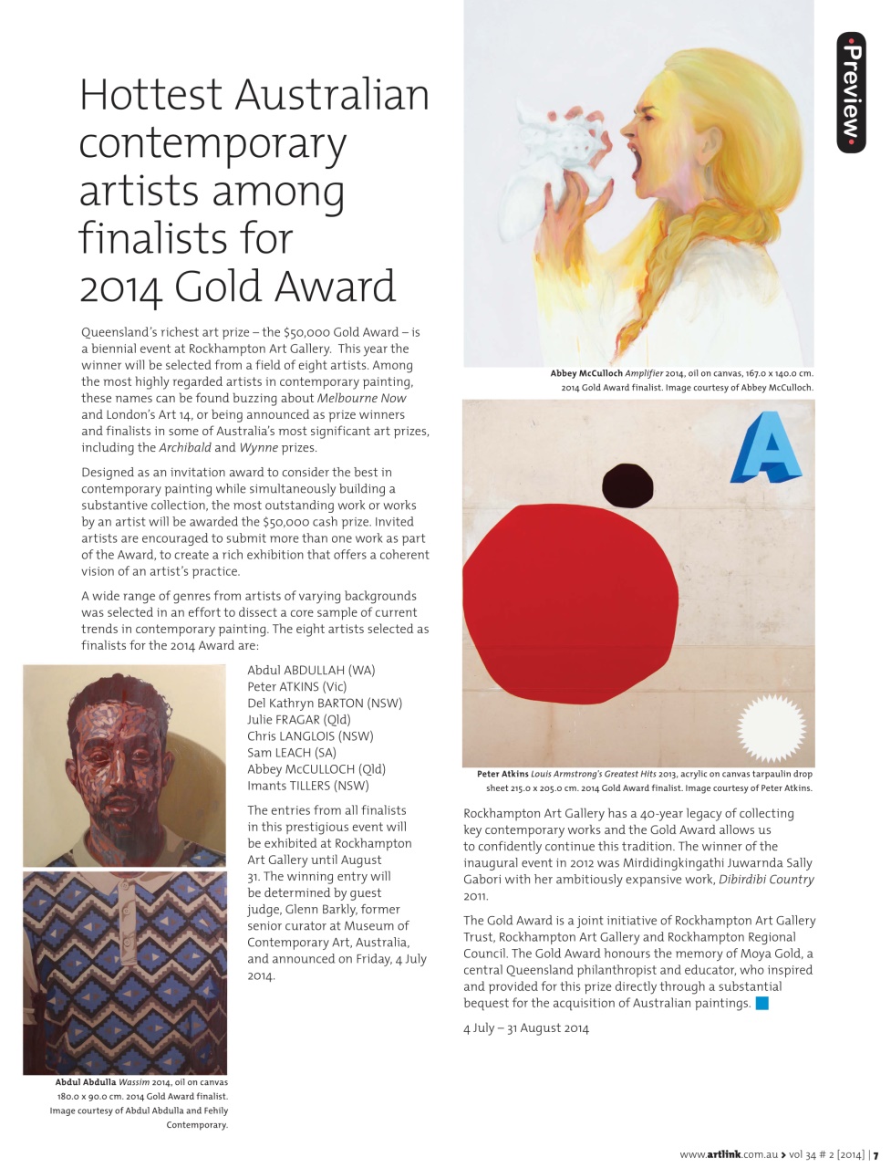 Artlink Magazine Preview Pages