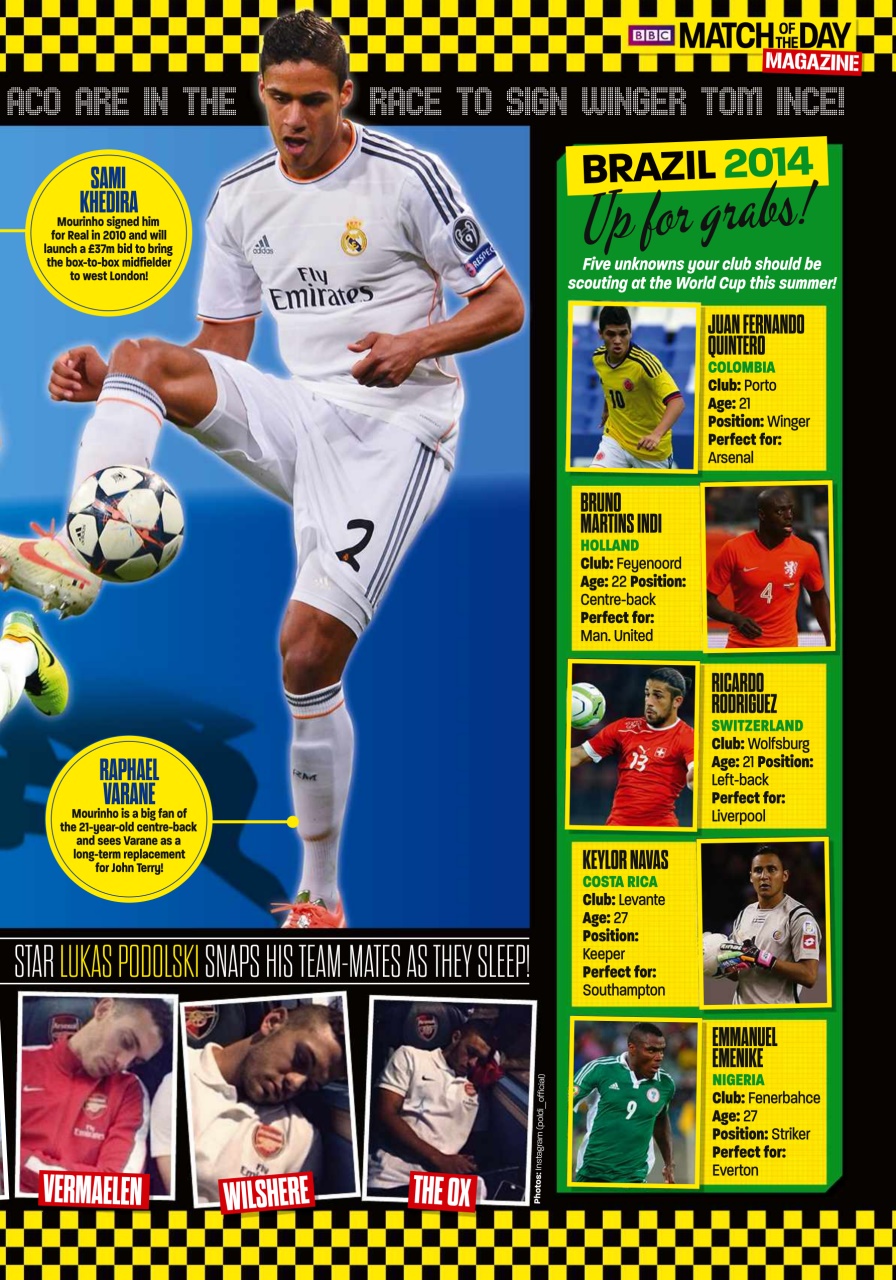 Match of the Day Preview Pages