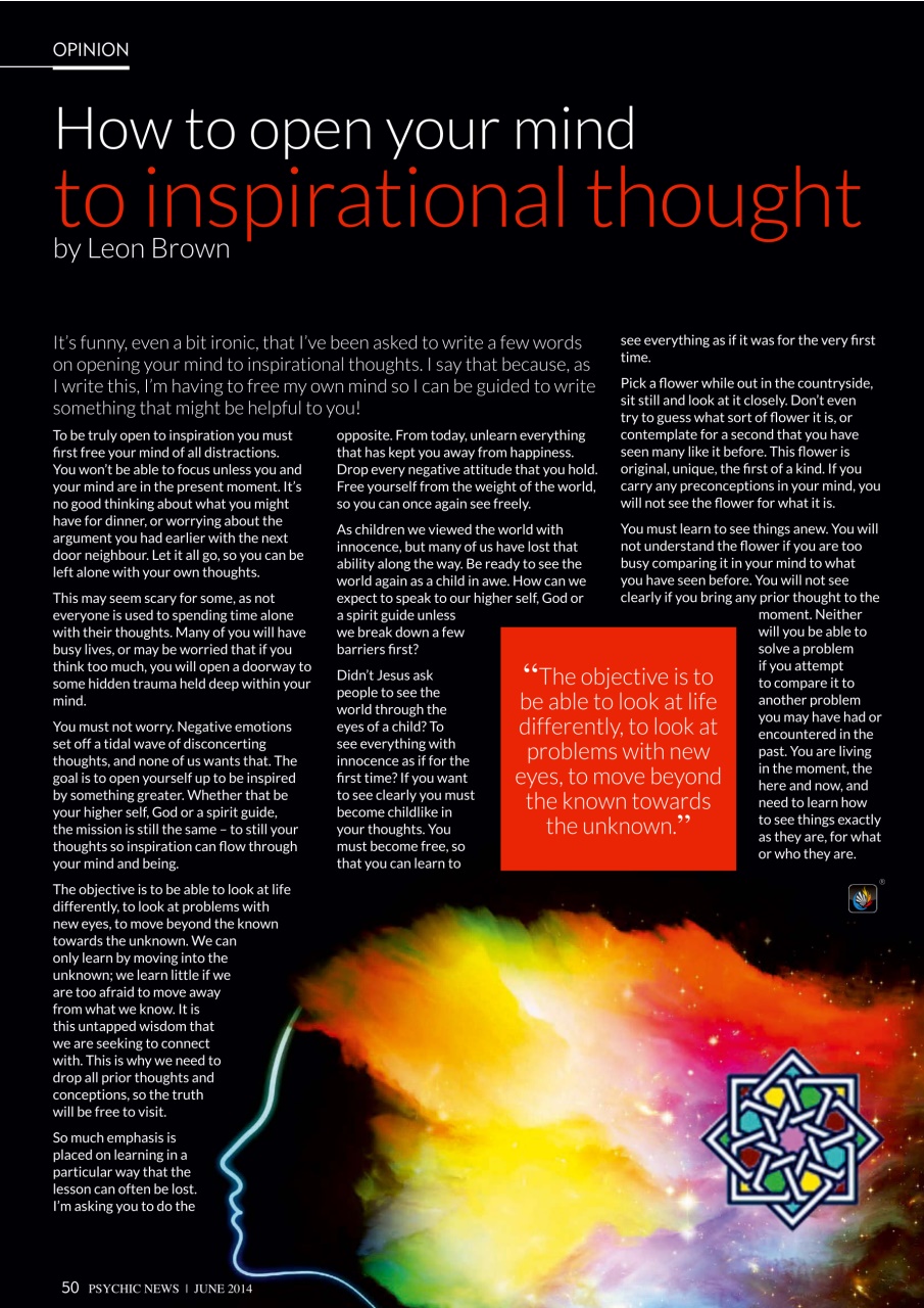 Psychic News Preview Pages