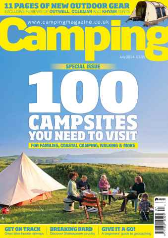 Camping issue 100 must-visit campsites - July 2014