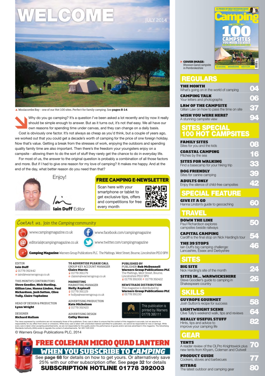 Camping Preview Pages