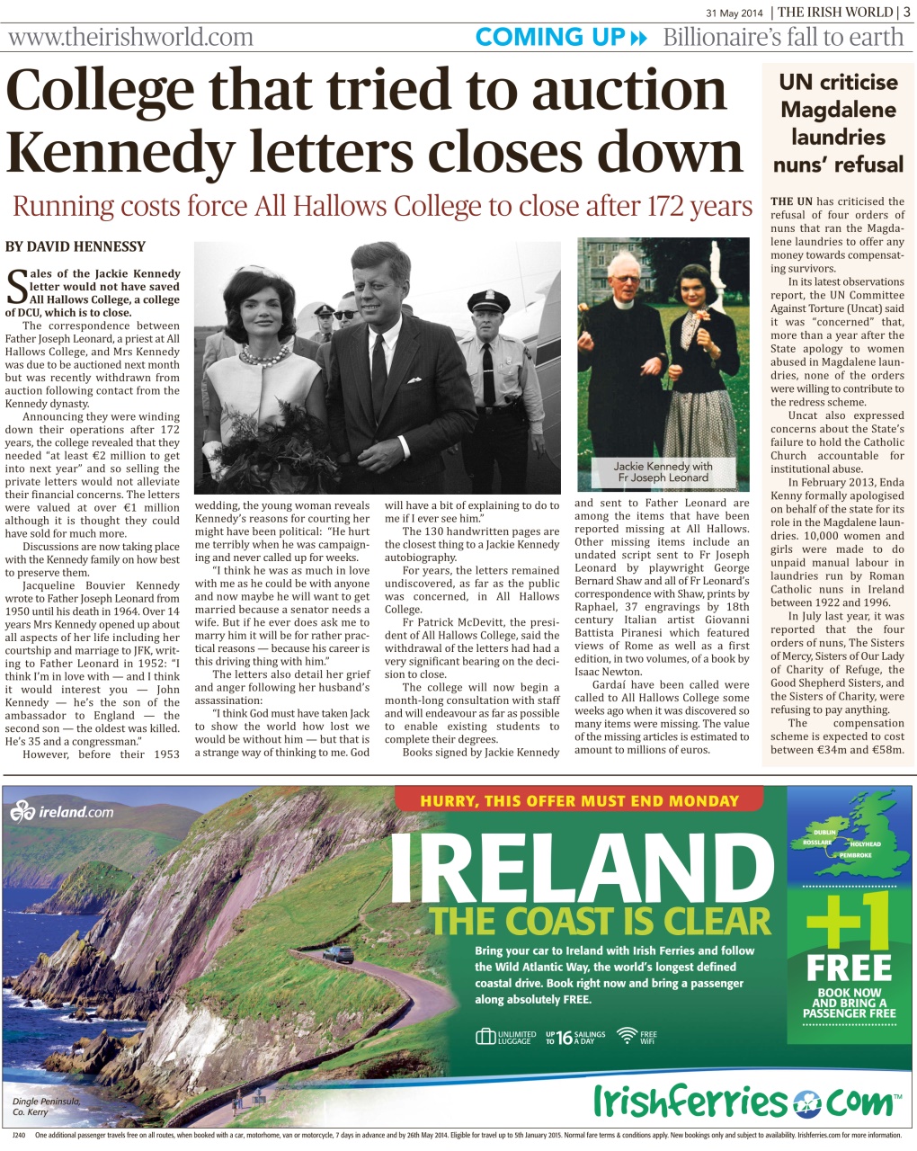 Irish World Preview Pages