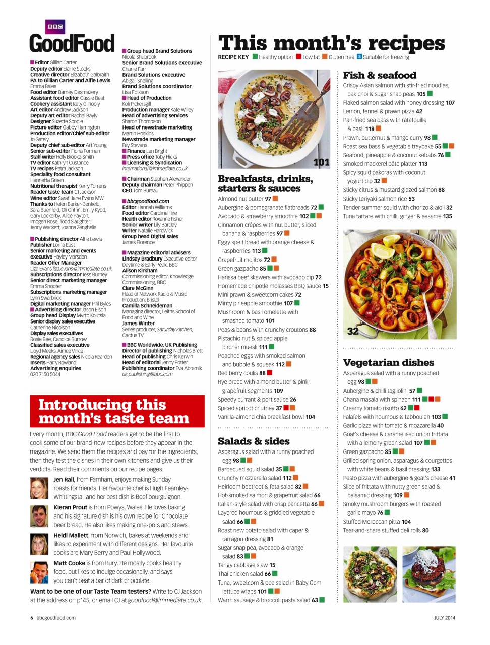 Good Food Magazine Preview Pages