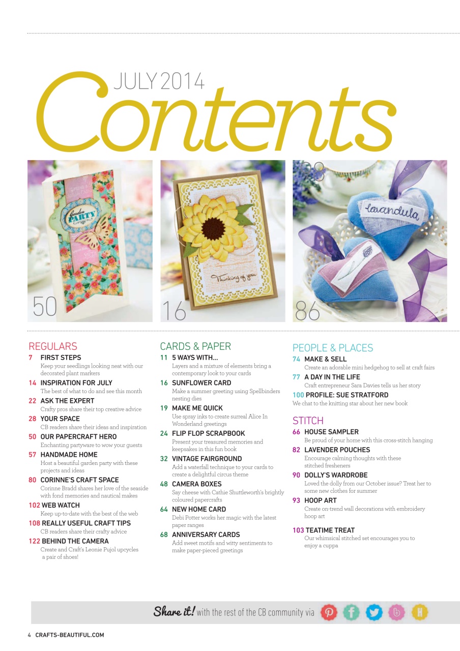 Crafts Beautiful Preview Pages
