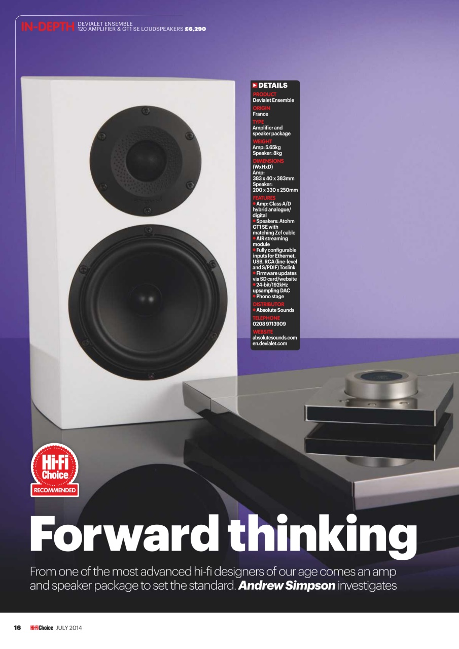 Hi-Fi Choice Preview Pages