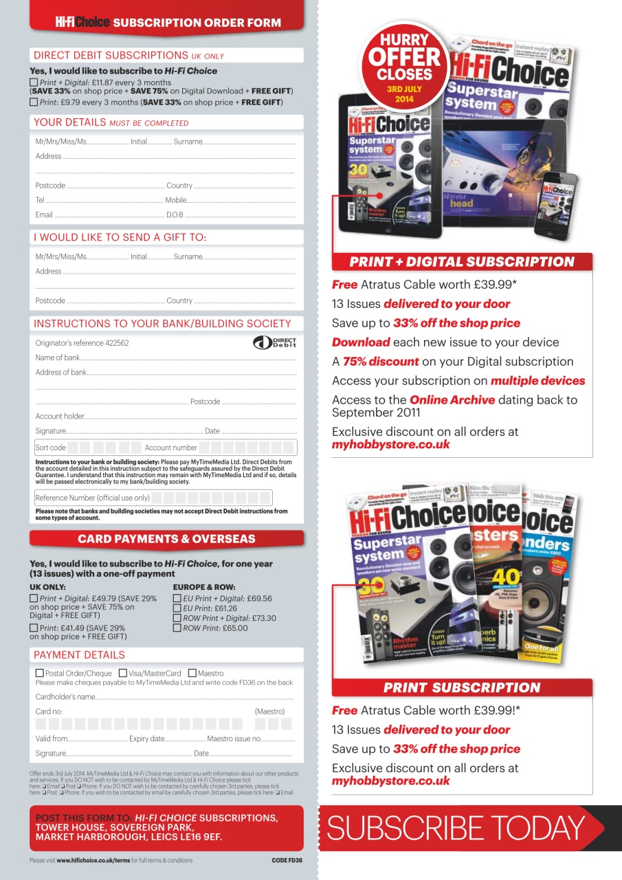 Hi-Fi Choice Preview Pages