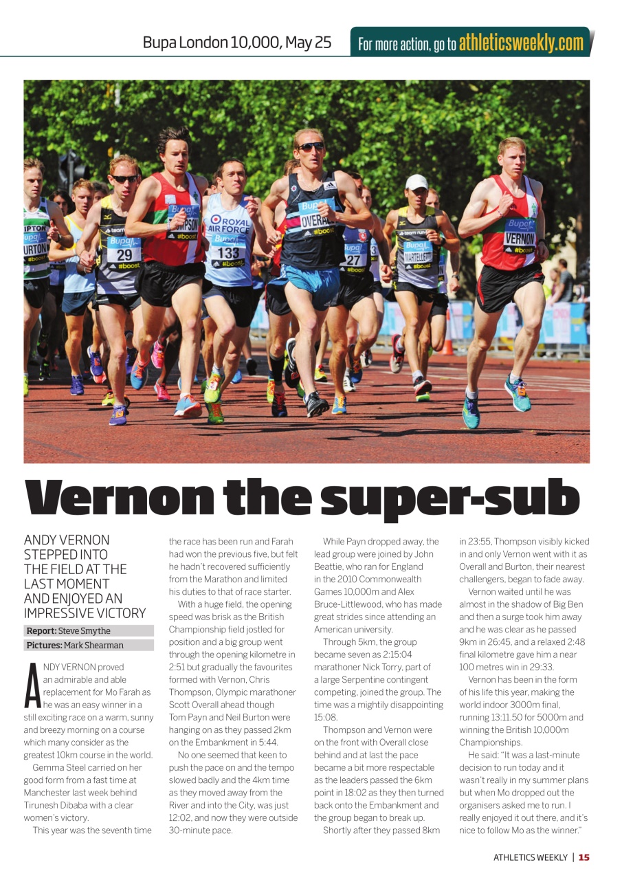 AW – Athletics Weekly Magazine Preview Pages