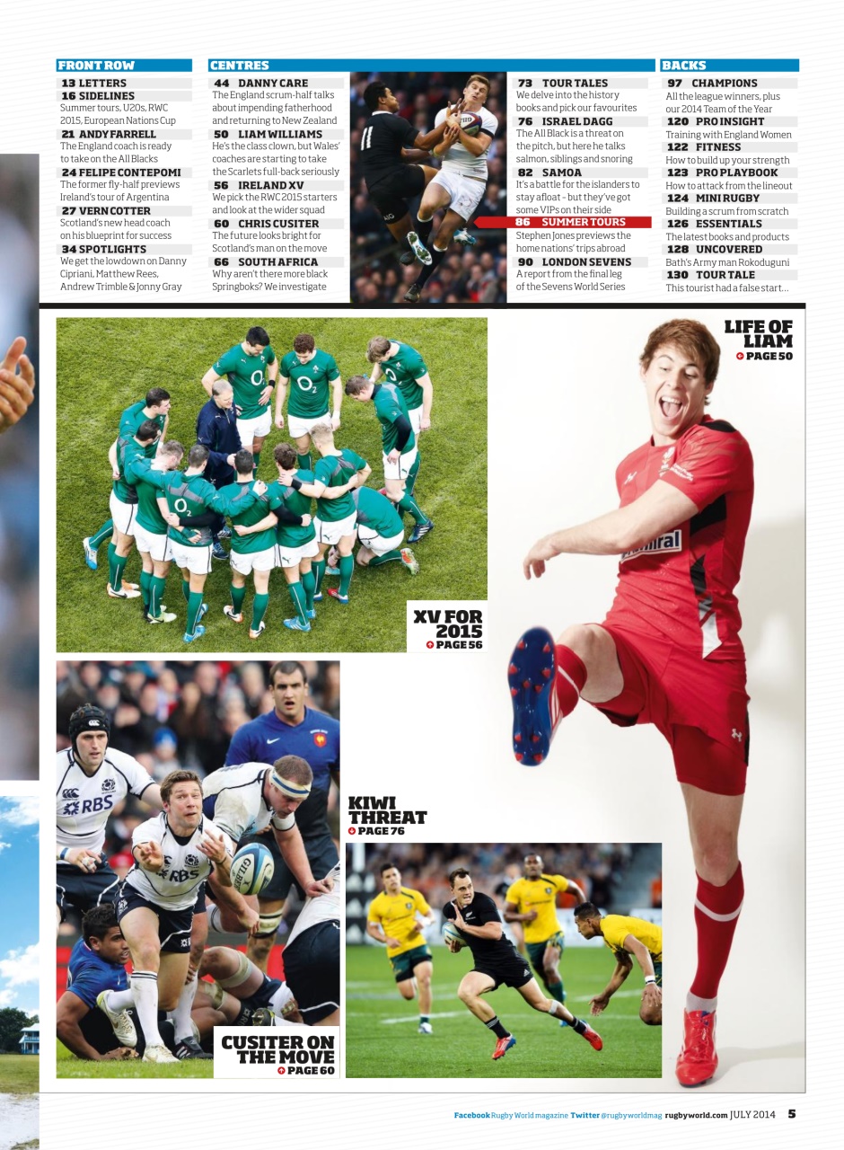 Rugby World Preview Pages
