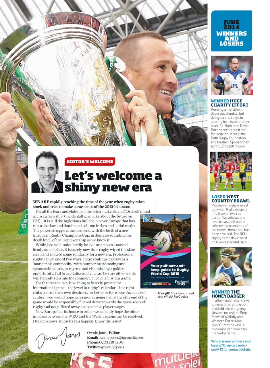 Rugby World Preview Pages