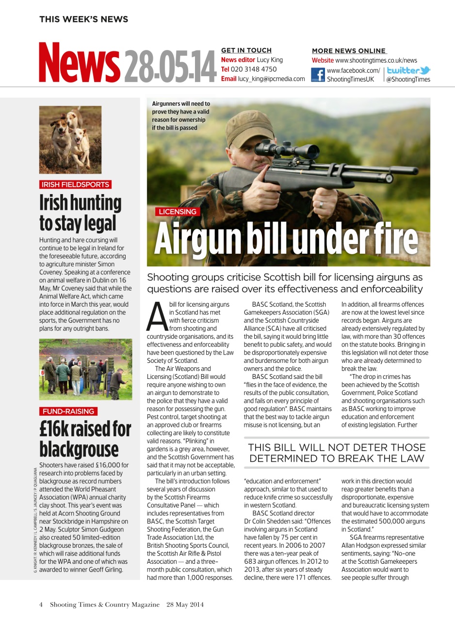 Shooting Times & Country Preview Pages