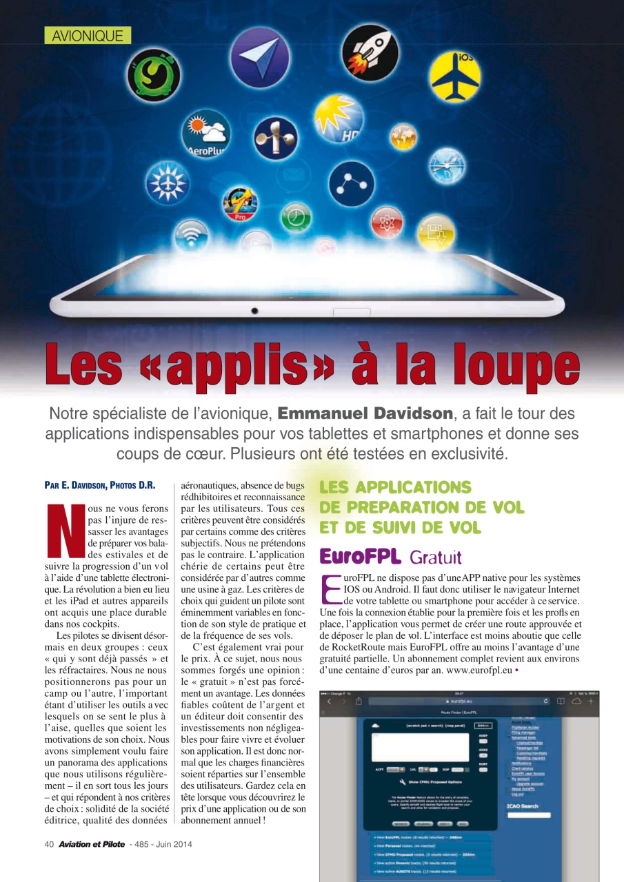 Aviation et Pilote Preview Pages