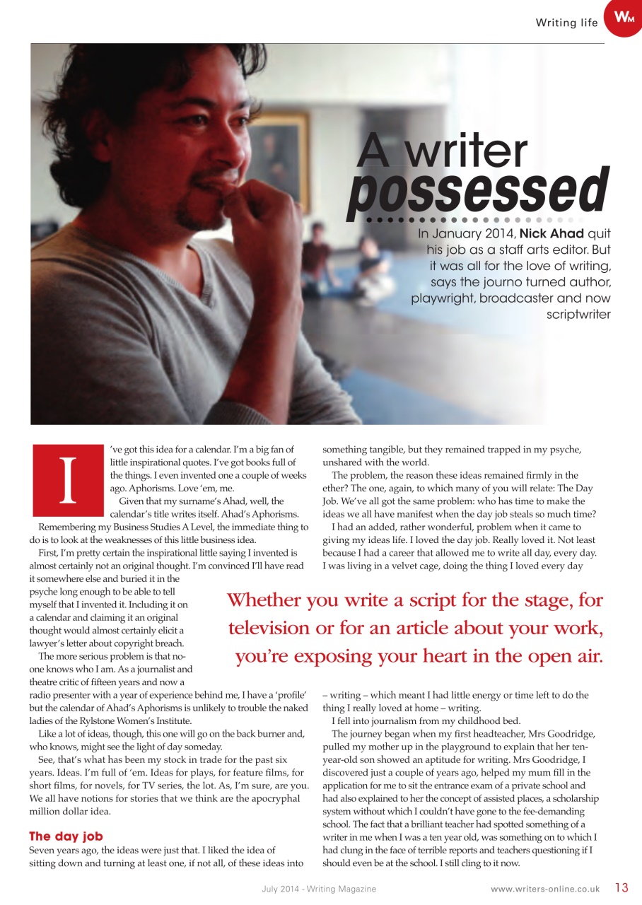 Writing Magazine Preview Pages