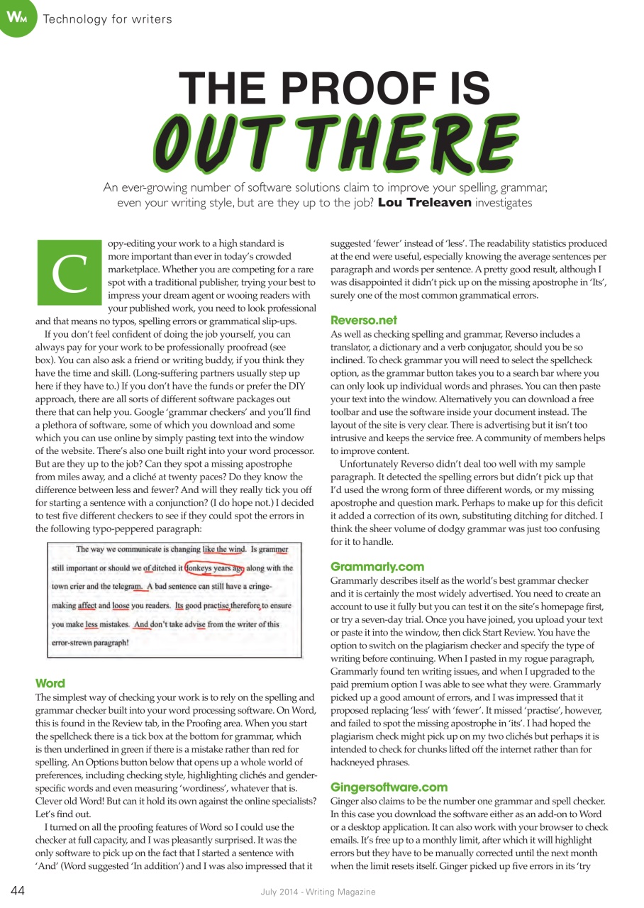 Writing Magazine Preview Pages