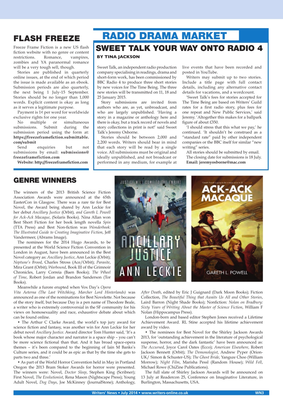 Writing Magazine Preview Pages