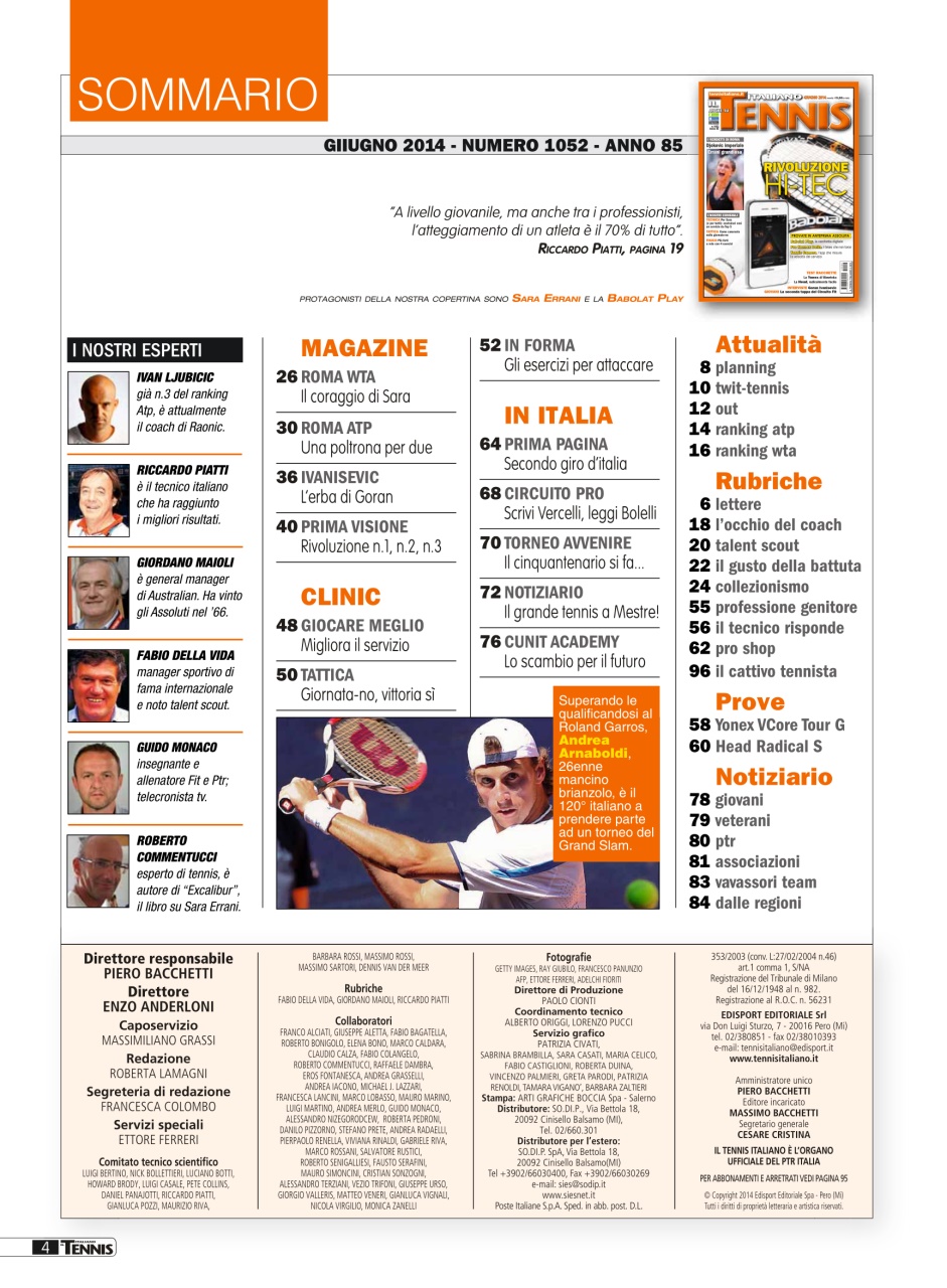 Il Tennis Italiano Preview Pages