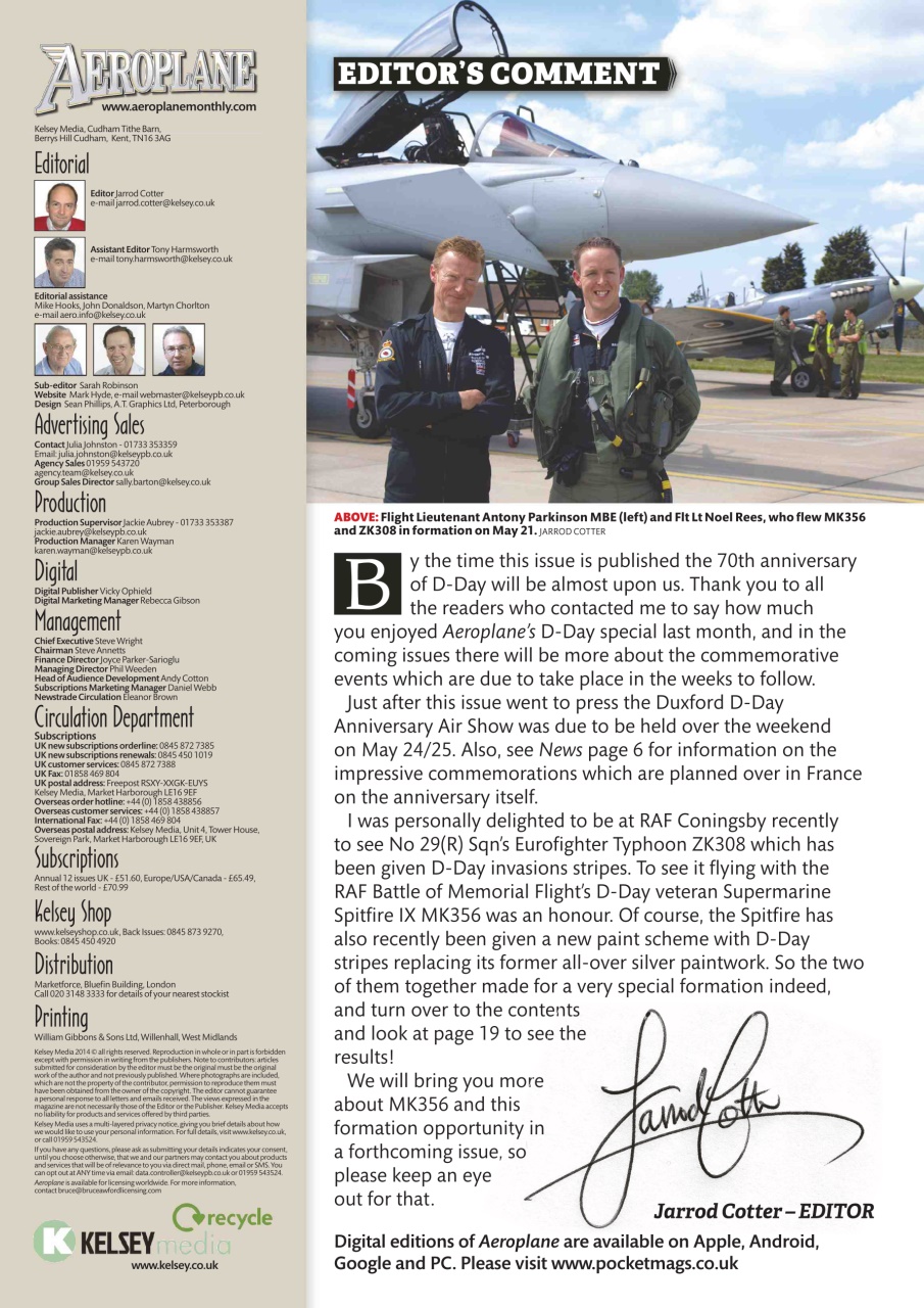 Aeroplane Preview Pages