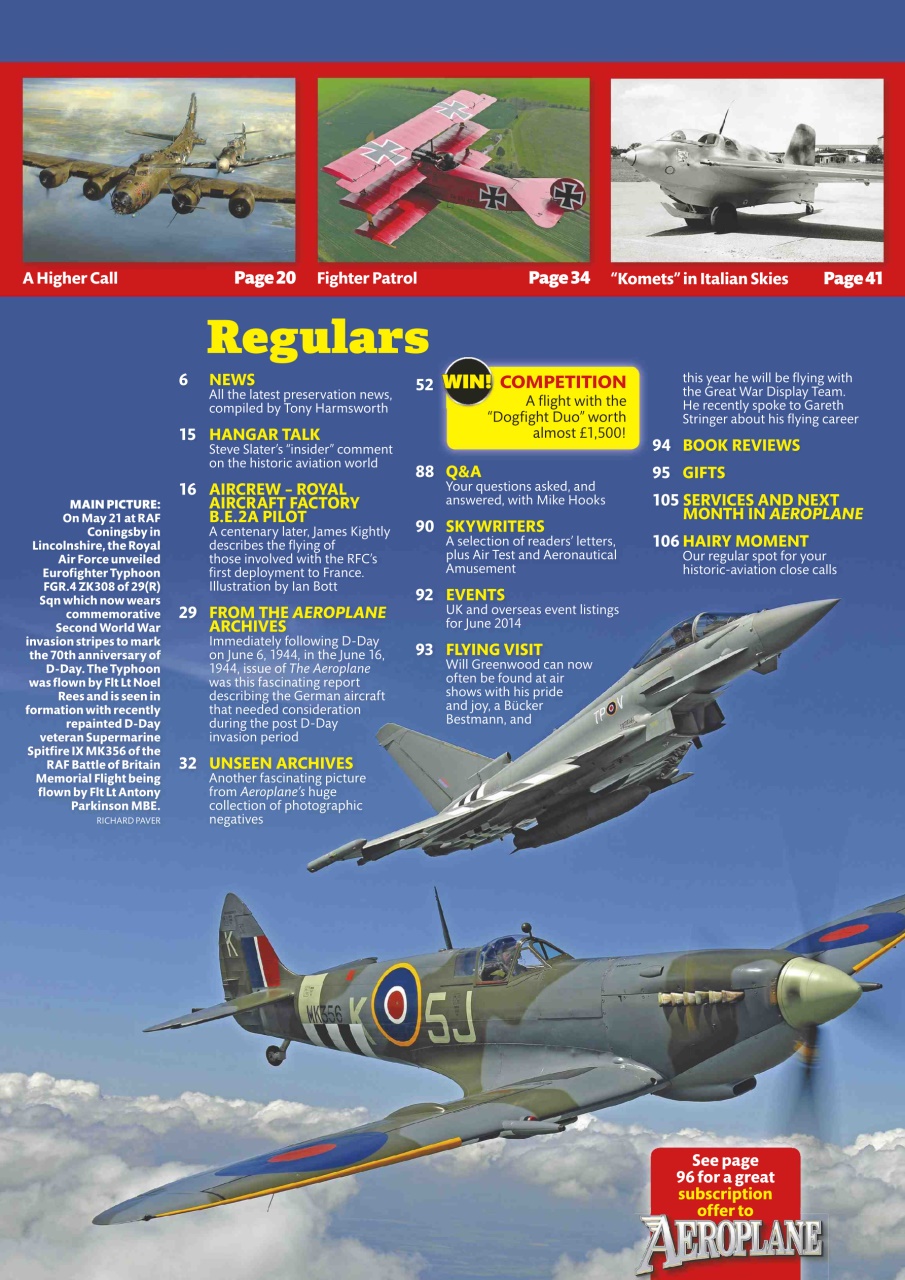 Aeroplane Preview Pages