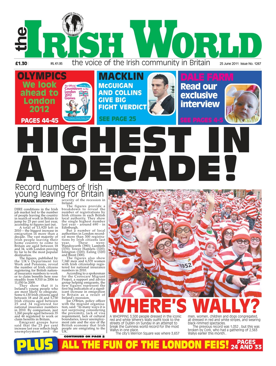 Irish World Preview Pages