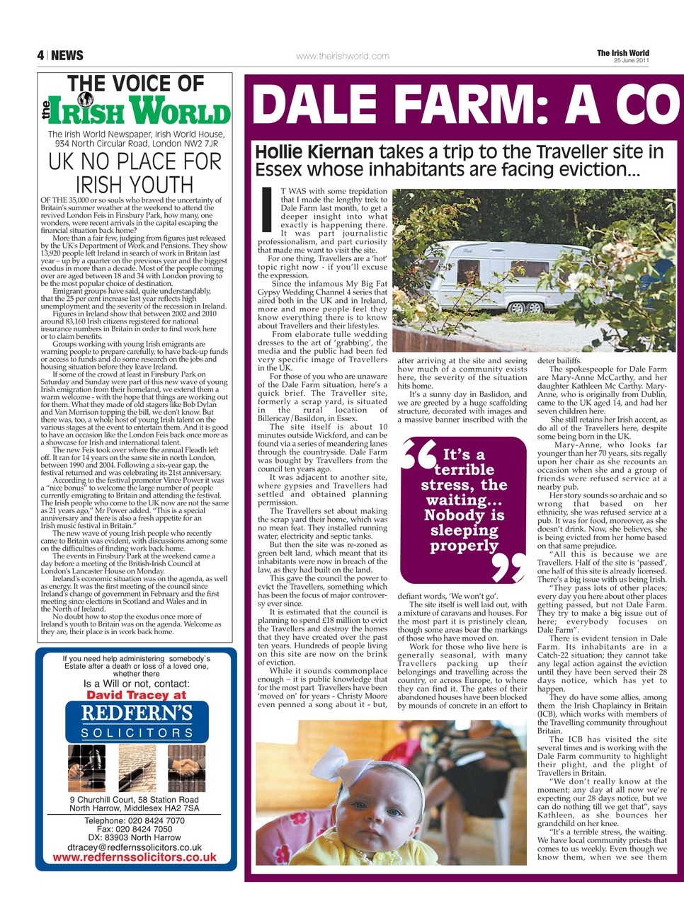 Irish World Preview Pages