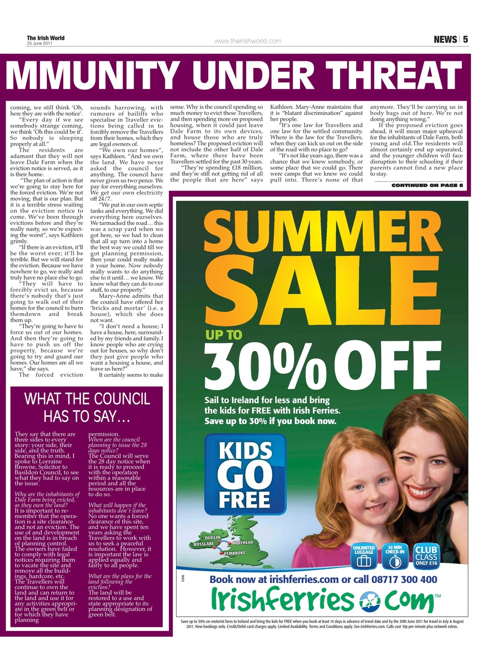 Irish World Preview Pages