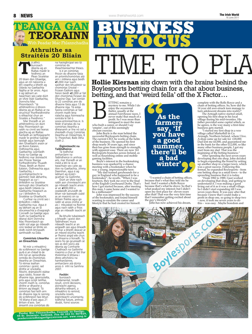 Irish World Preview Pages