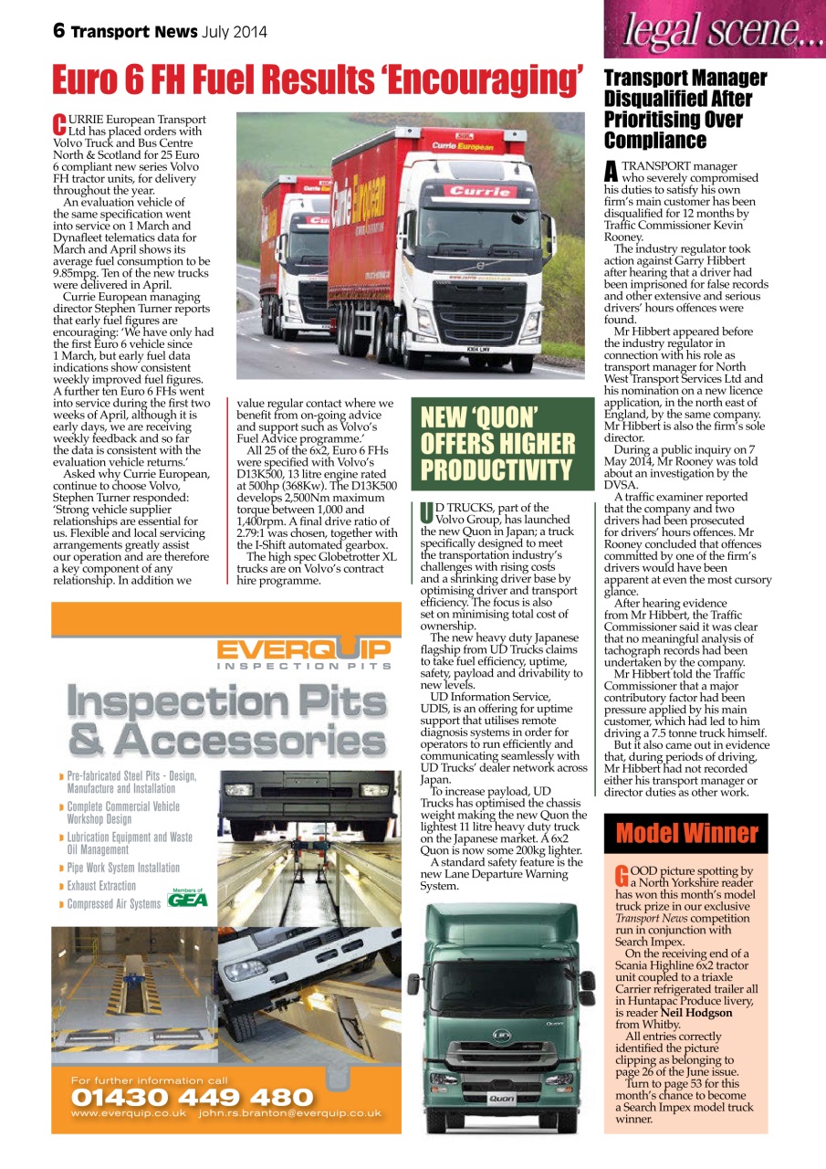 Transport News Preview Pages