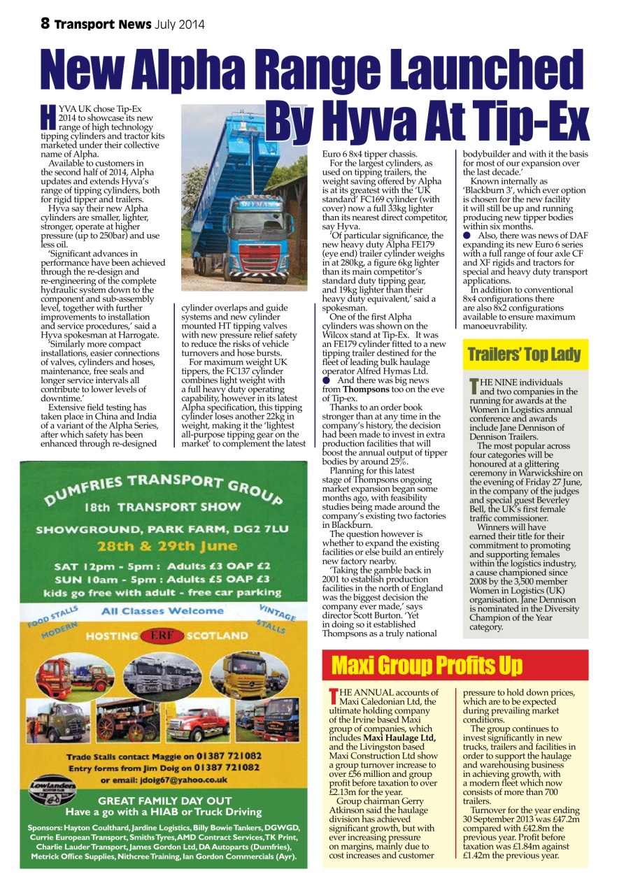 Transport News Preview Pages