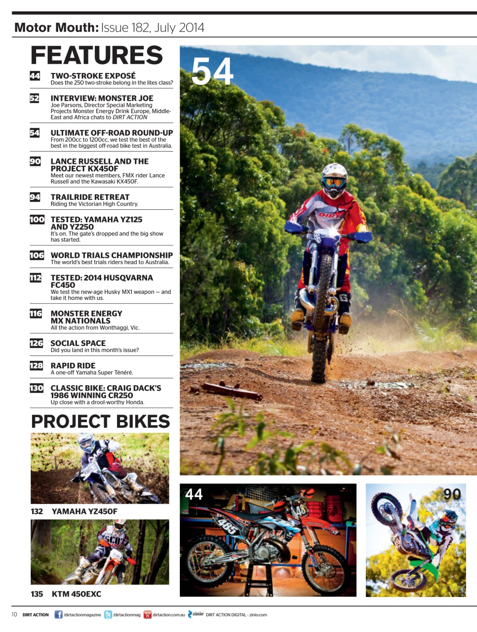 Dirt Action Preview Pages
