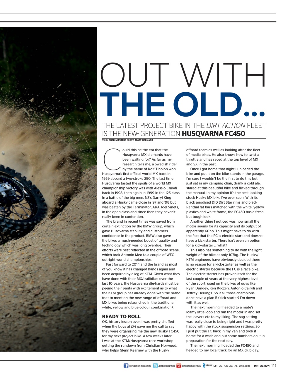 Dirt Action Preview Pages