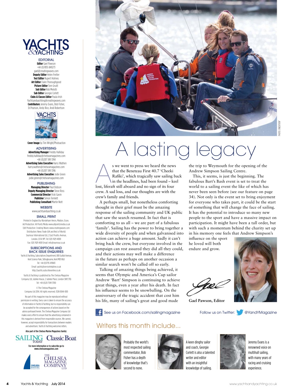 Yachts & Yachting Preview Pages