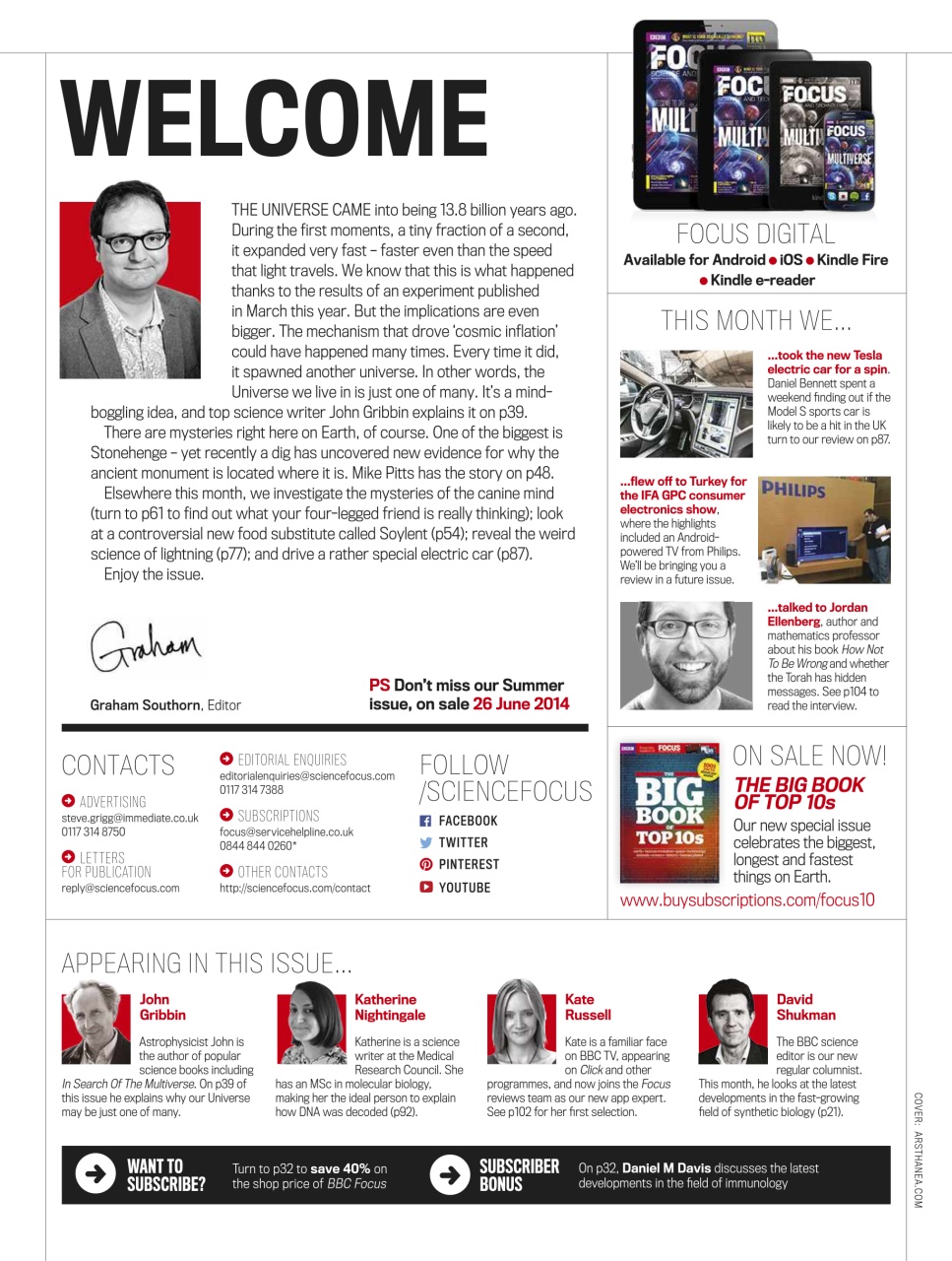 BBC Science Focus Magazine Preview Pages