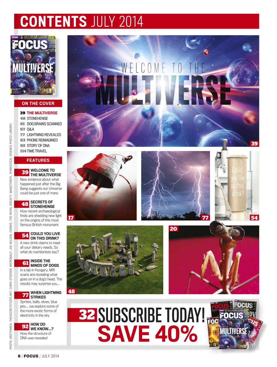 BBC Science Focus Magazine Preview Pages