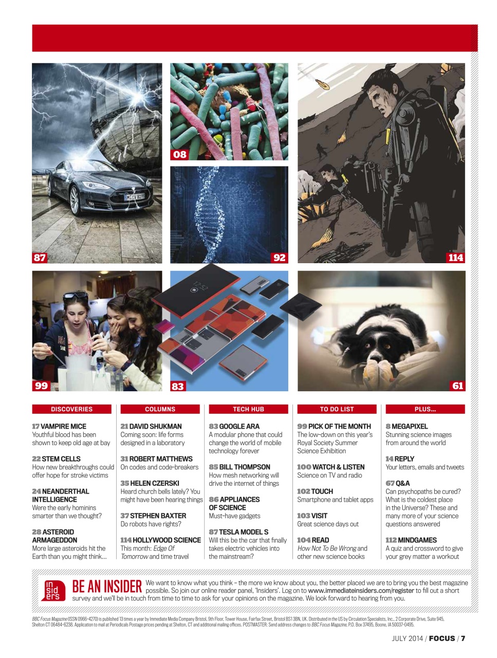 BBC Science Focus Magazine Preview Pages