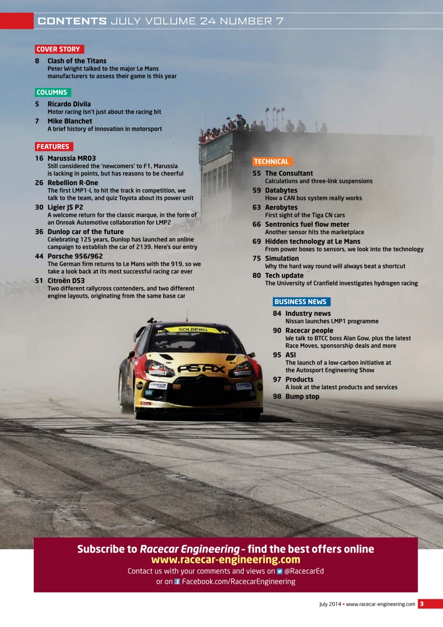 Racecar Engineering Preview Pages