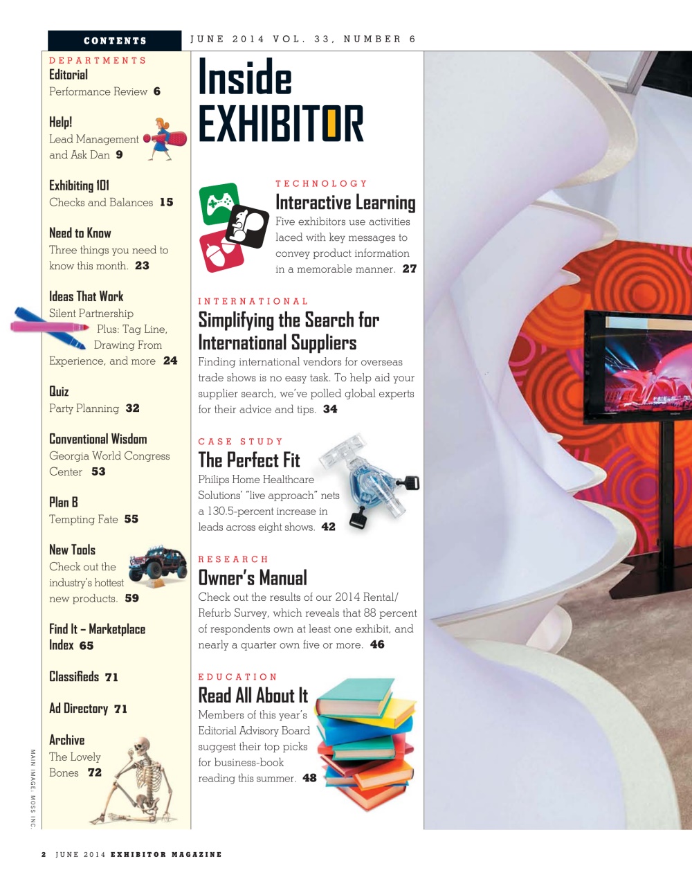 EXHIBITOR Magazine Preview Pages