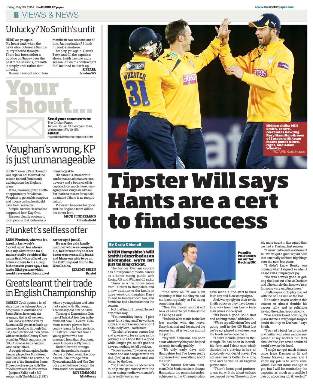 The Cricket Paper Preview Pages
