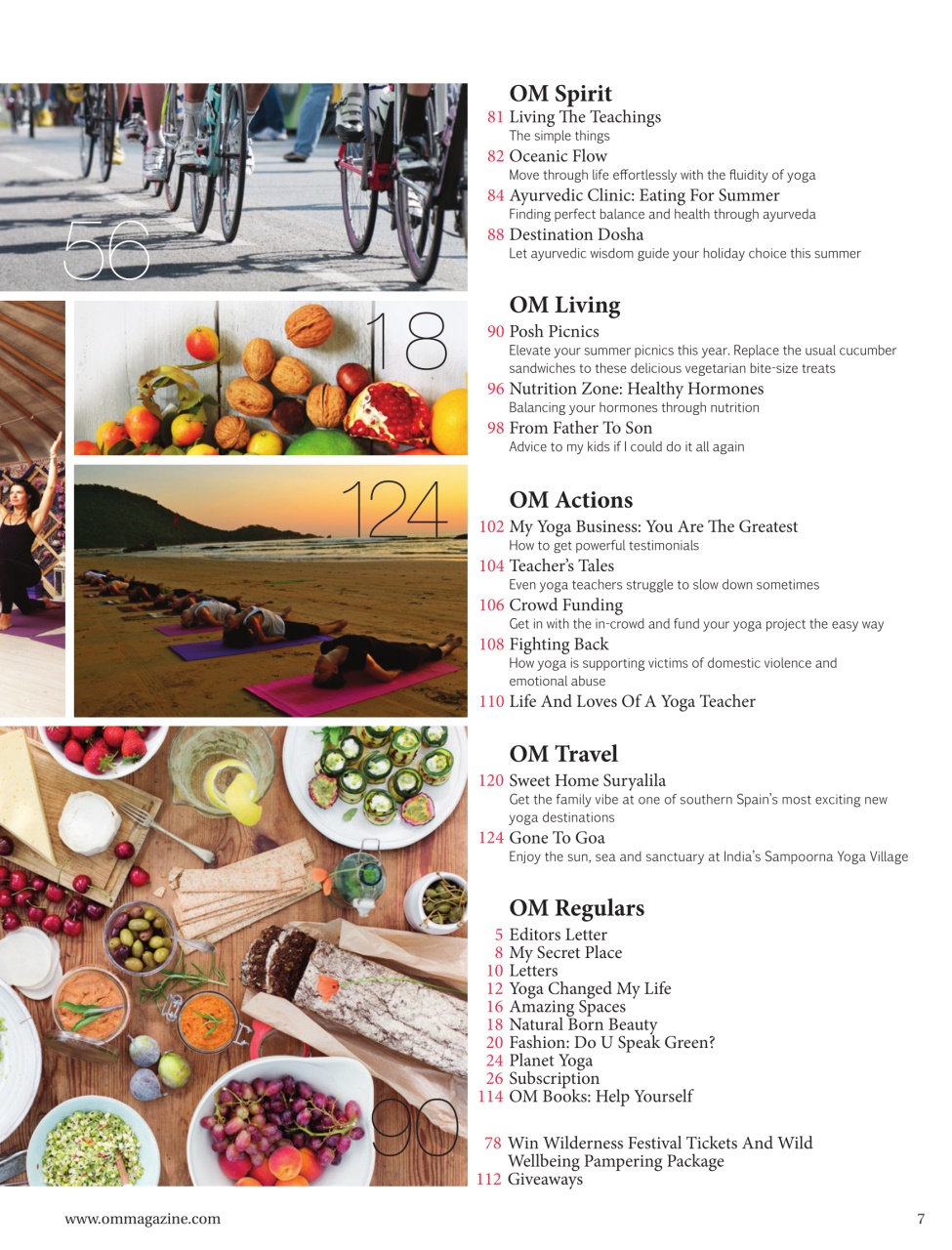 OM Yoga Magazine Preview Pages